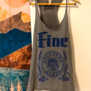 Fine Southern Gentlemen “Fine” grey tank size small